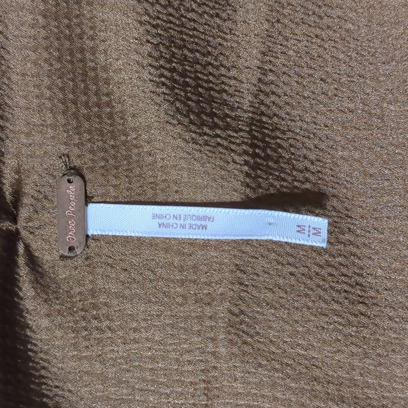 Free People Harley Tunic Brown Doe Eyes Wrap Top size Medium - Picture 8 of 10